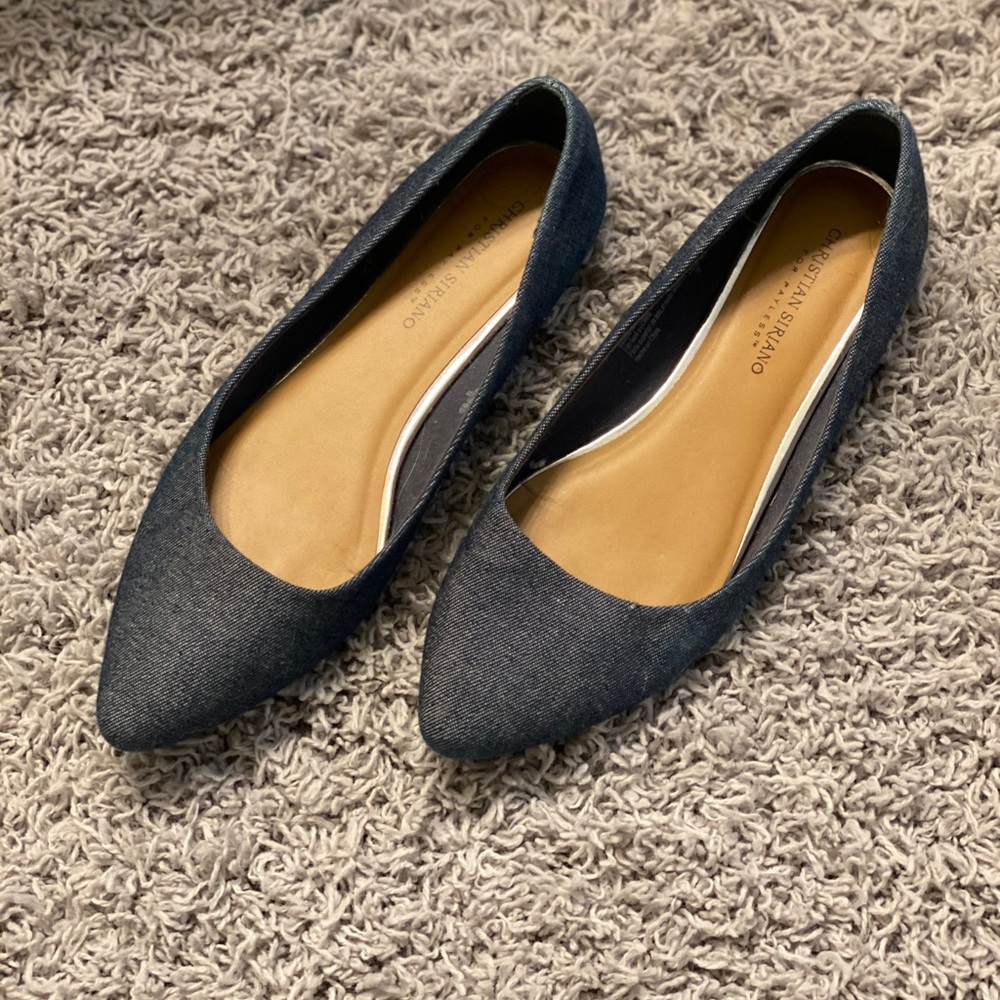 Christian Siriano Denim Flats